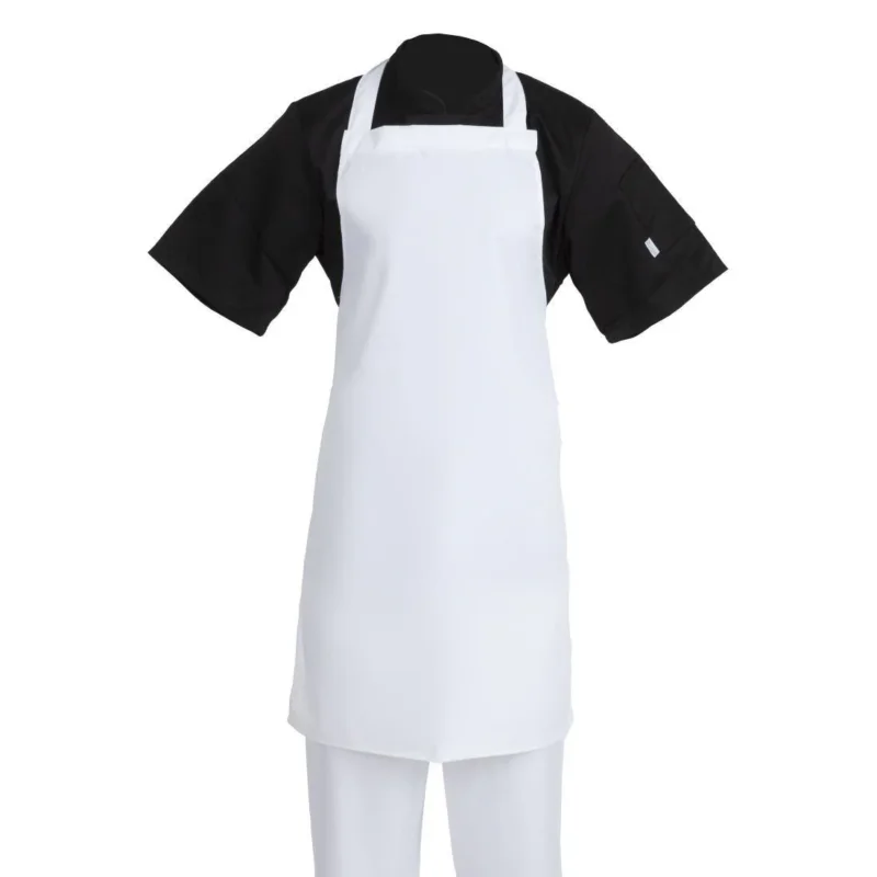 Tablier bavette Whites blanc Commander Maintenant