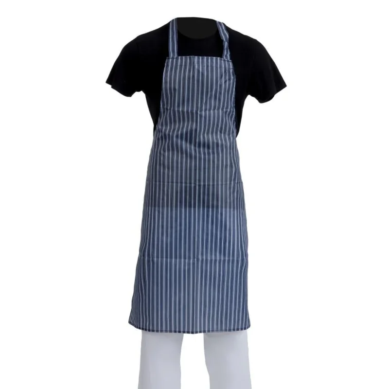 Tablier bavette déperlant Whites bleu et blanc Seulement Aujourd’hui