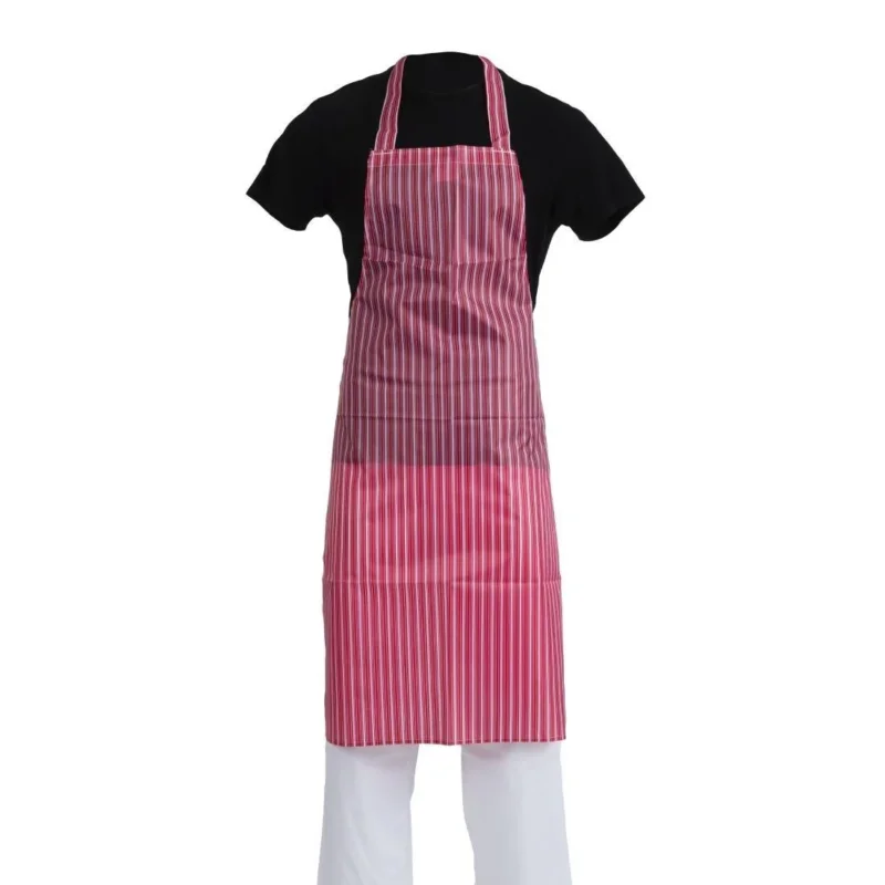 Tablier bavette déperlant Whites rouge et blanc Prix Cassé