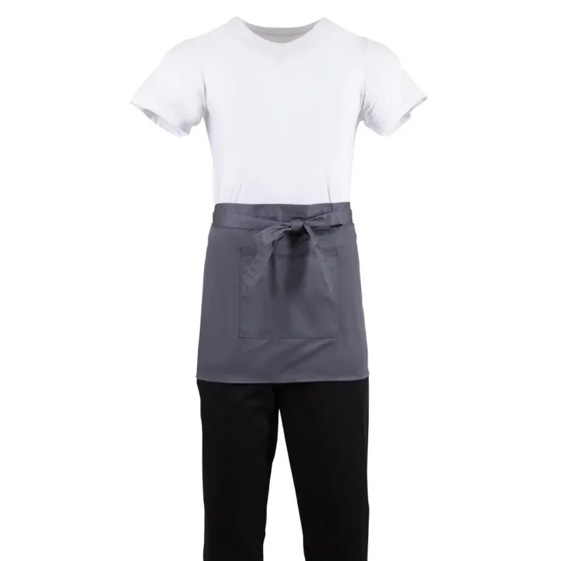 Tablier serveur court Whites gris anthracite Pas Cher