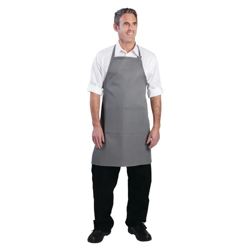 Commande En Gros Tablier bavette Chef Works gris