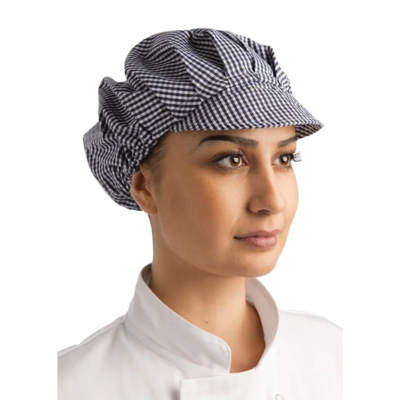 Dernière Chance Charlotte à visière Whites carreaux bleus et blancs