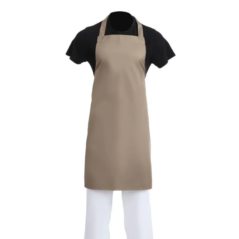 Paiement Sécurisé Tablier bavette Whites polyester-coton marron clair