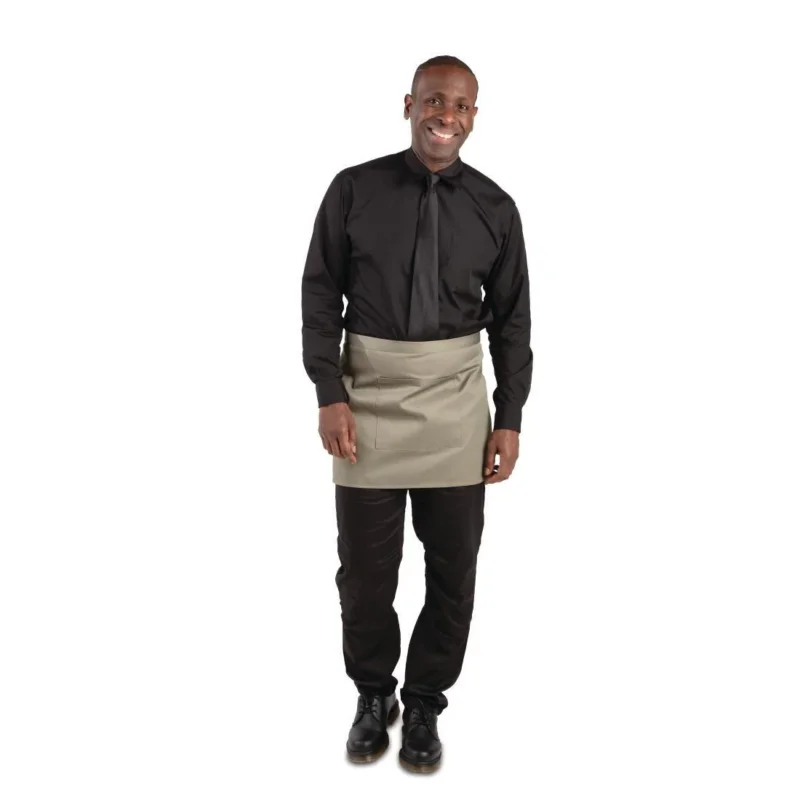 Tablier serveur court Whites olive Expédition Rapide