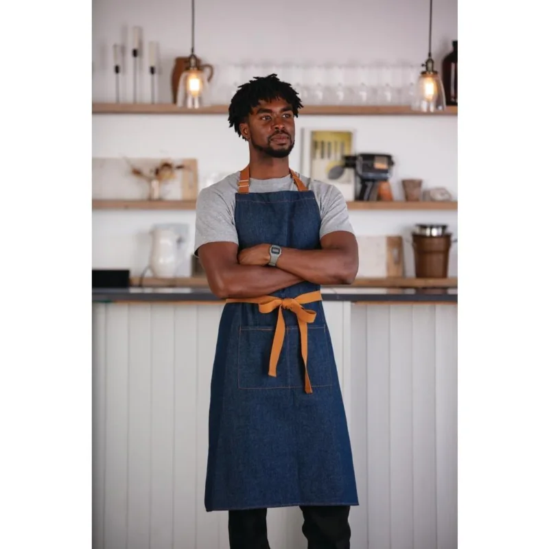Tablier serveur bleu denim Southside 700x1000mm Meilleur Choix