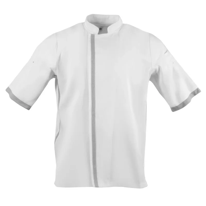 Promotion Saisonnière Veste de cuisine blanche à manches courtes Southside - Taille M