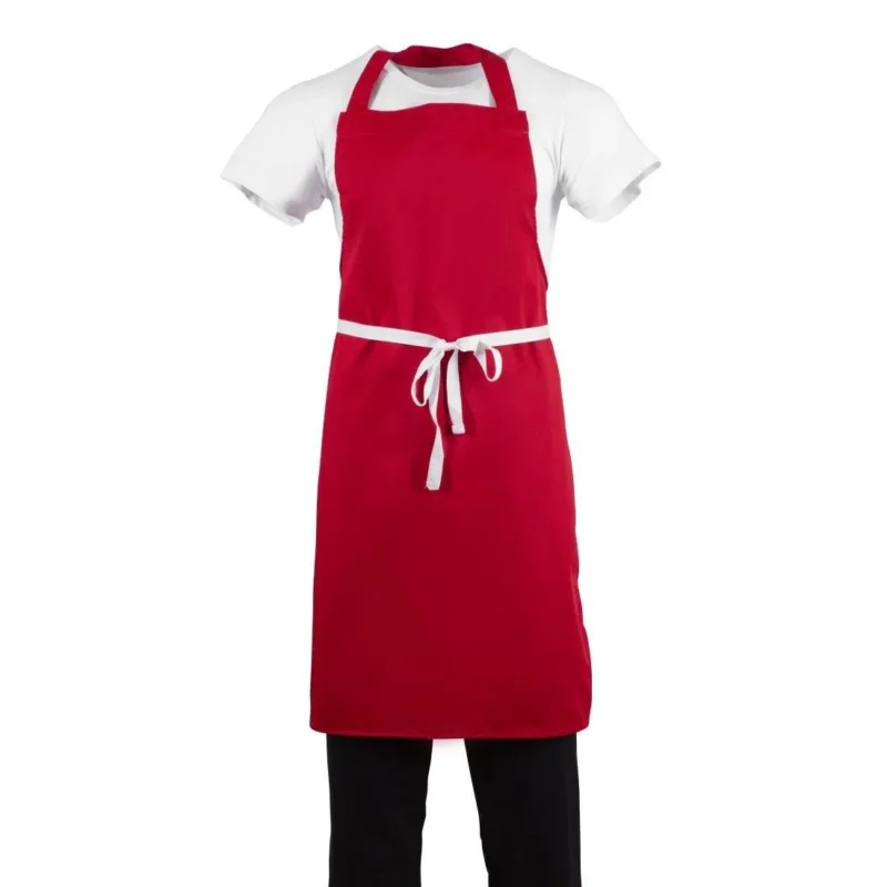 Nouveauté Tablier bavette Whites rouge