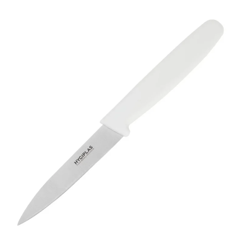 Couteau d'office Hygiplas blanc 7,5 cm Satisfait Ou Remboursé
