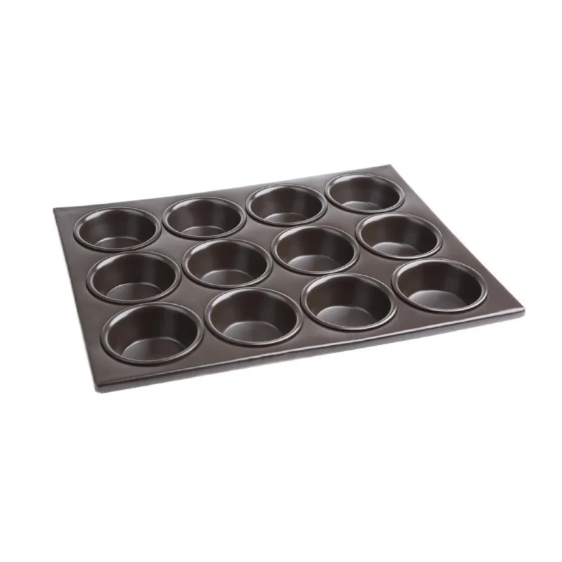 Haute Qualité Plaque aluminium antiadhésive de 12 moules à muffins Vogue