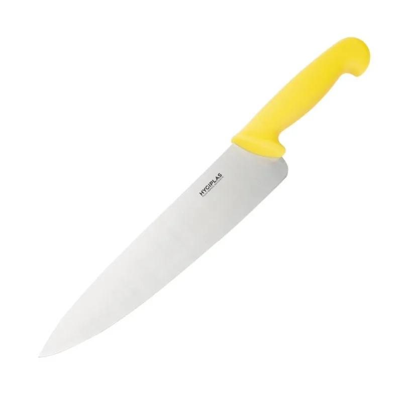 Couteau de cuisinier Hygiplas jaune 255mm Commande En Gros