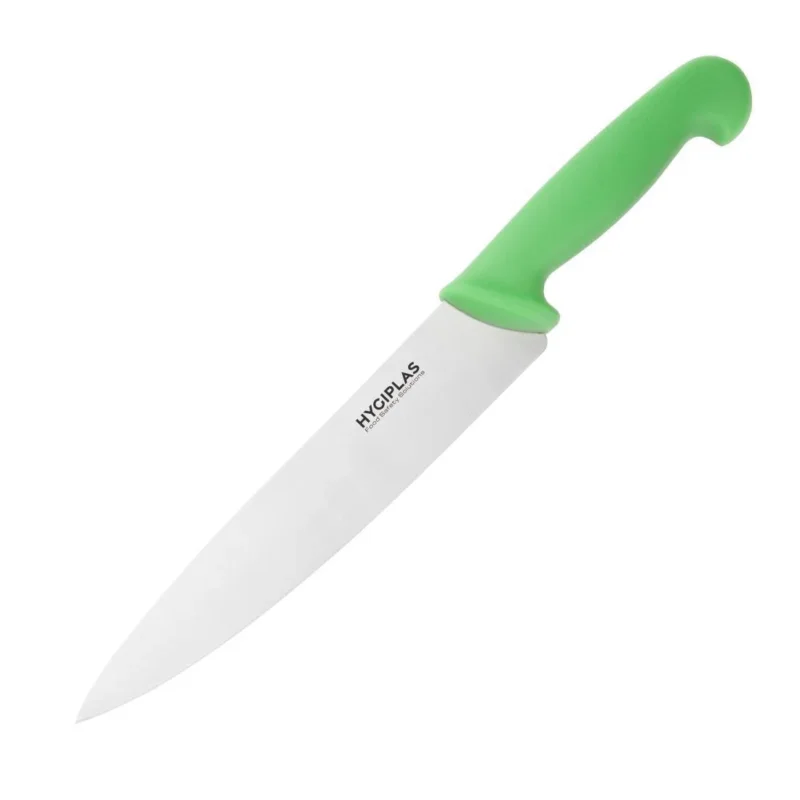 Couteau de cuisinier Hygiplas vert 215mm Paiement Sécurisé