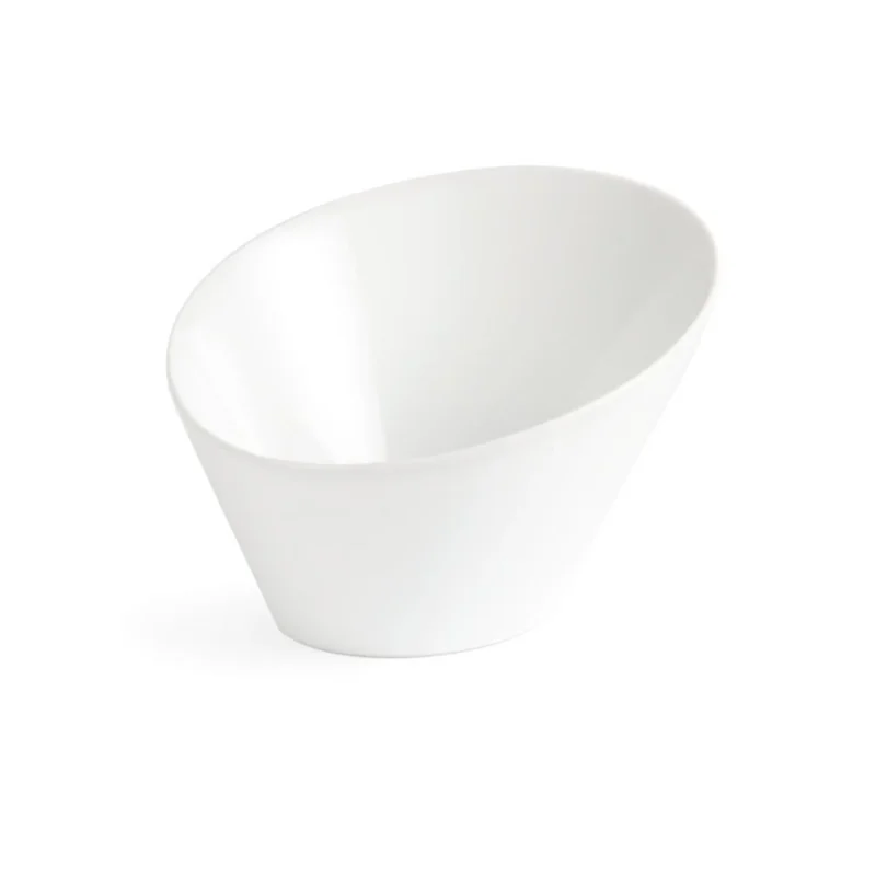 Seulement Aujourd’hui Bols ovales inclinés blancs Olympia 133 x 154mm (Lot de 4)