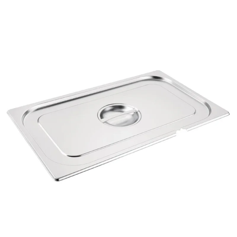 Couvercle inox GN 1/1 avec encoche Vogue Bon Marché