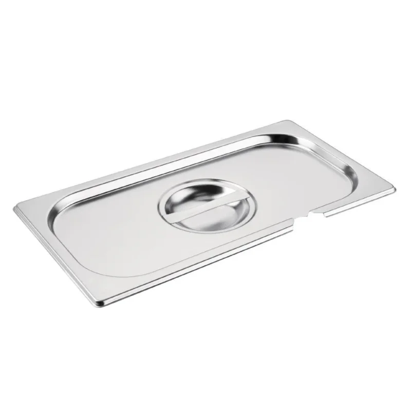 Prix Réduit Couvercle inox GN 1/3 avec encoche Vogue