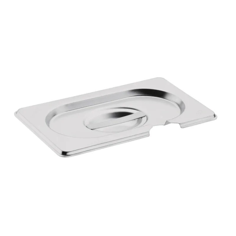 Réduction Couvercle inox GN 1/9 avec encoche Vogue