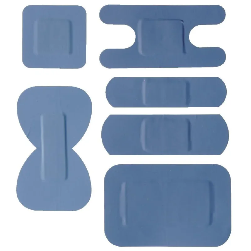 Usine Directe Pansements bleus assortis (Lot de 100)