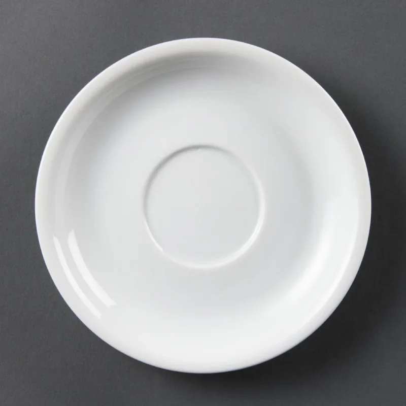 Remise Soucoupes pour tasses à cappuccino blanches Olympia Whiteware 160mm (lot de 12)