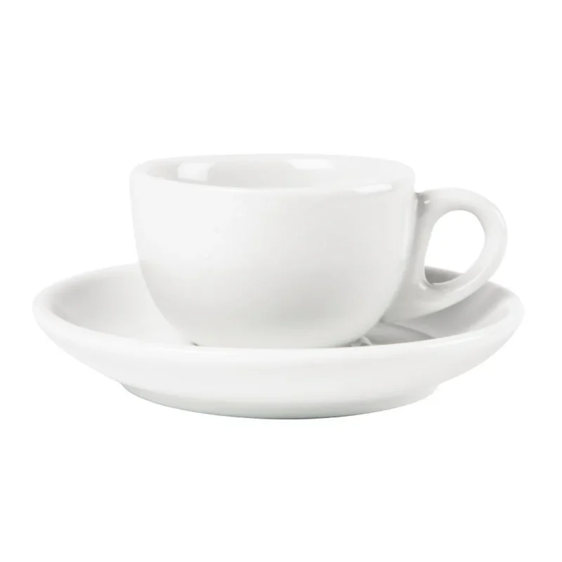 Tasses à espresso blanches 85ml Olympia (Lot de 12) Top Vente