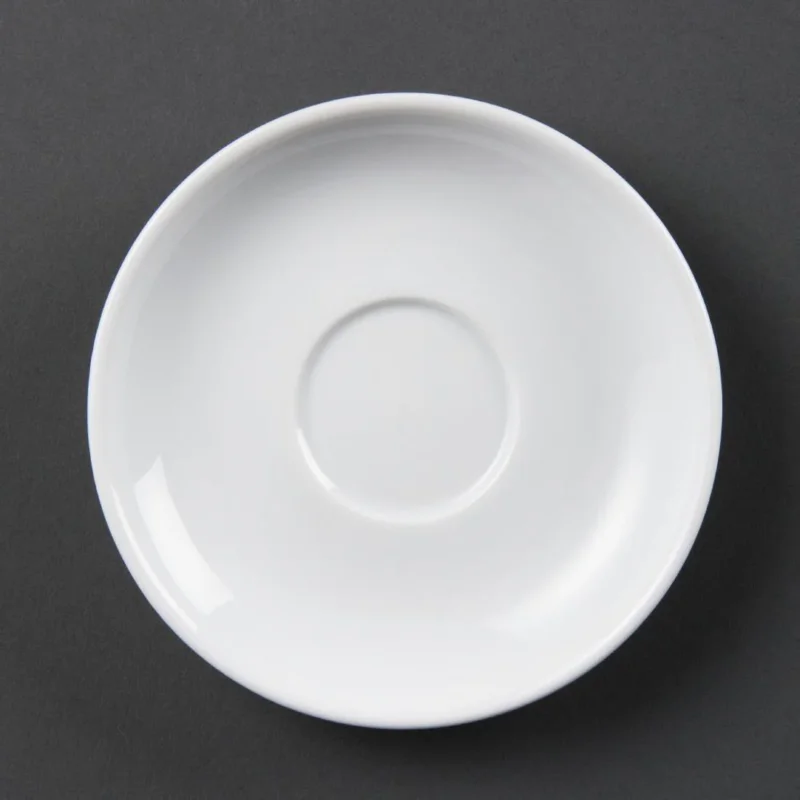 Soucoupes pour tasses à espresso blanches Olympia (Lot de 12) Offre Du Jour