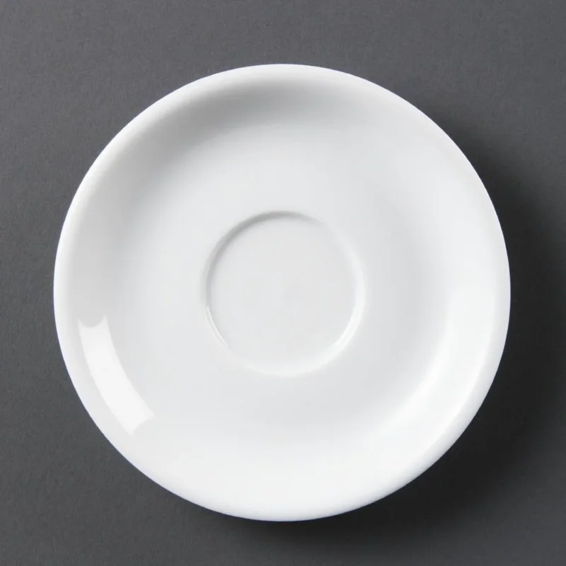 Soucoupes pour tasses à cappuccino blanches Olympia (Lot de 12) Nouvelle Collection