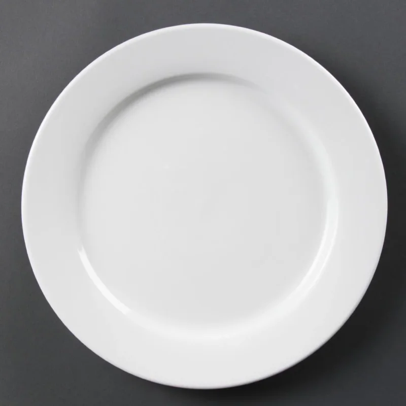 Super Prix Assiettes à bord large blanches Olympia 280mm (Lot de 6)