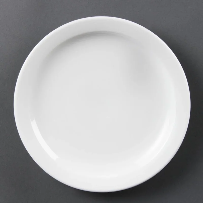 Remise Assiettes à bord étroit blanches Olympia 202mm (Lot de 12)