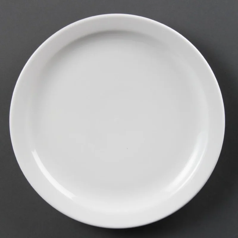 Achat Immédiat Assiettes à bord étroit blanches Olympia 250mm (Lot de 12)
