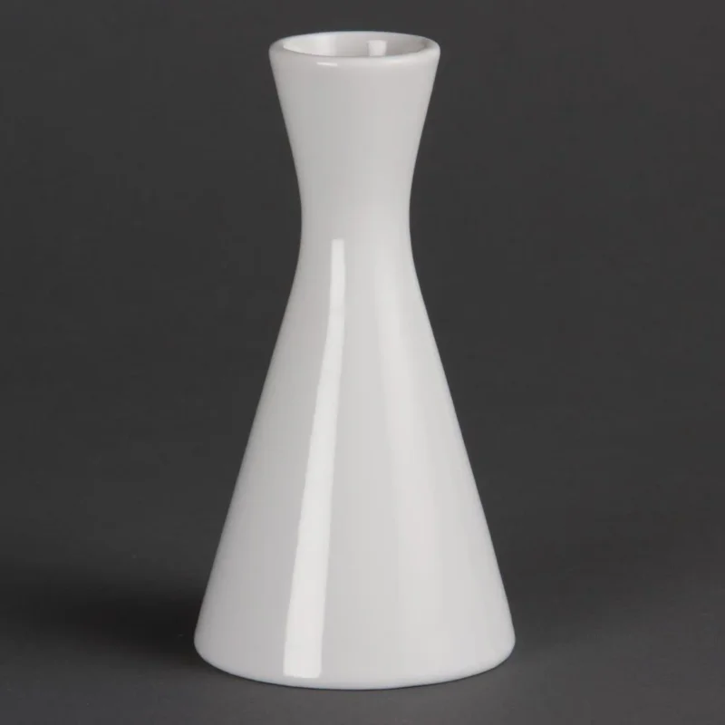 Paiement Sécurisé Vases bouteilles blancs 140mm Olympia (Lot de 6)