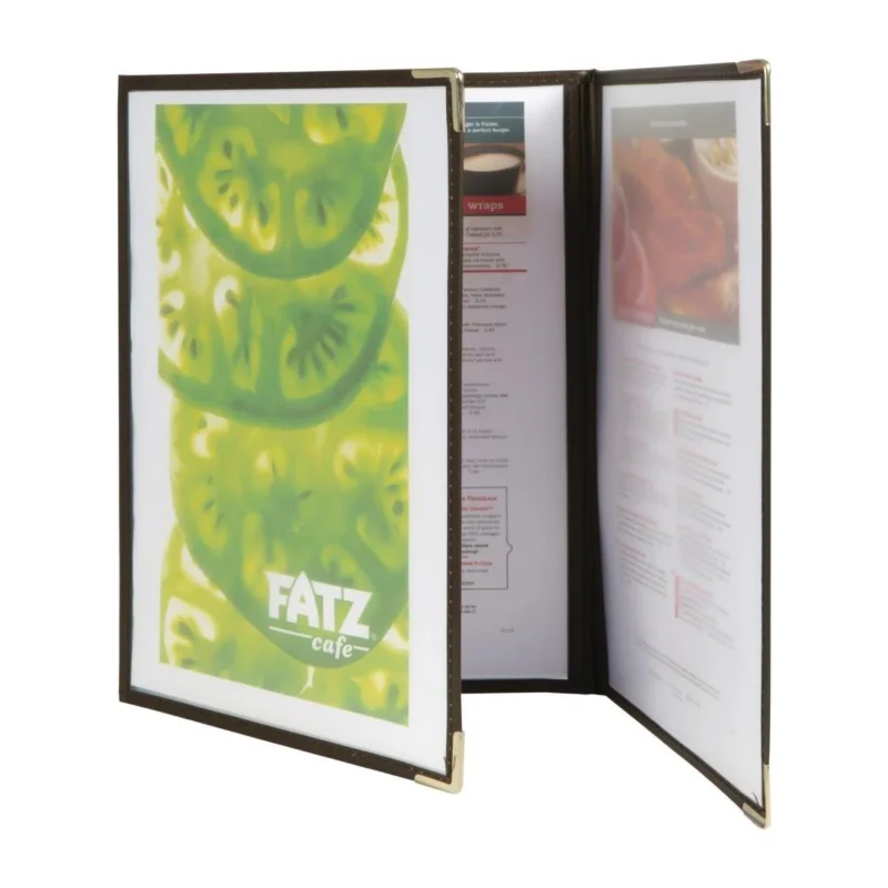 Prix Réduit Protège-menus Securit Crystal A4 triples (lot de 3)