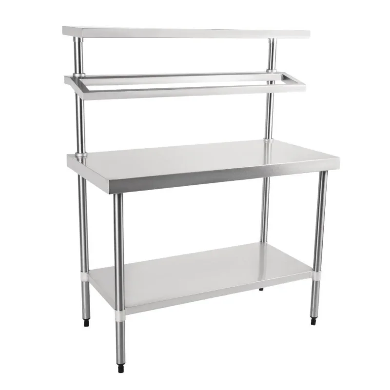Soldes Table de préparation inox avec support bacs GN Vogue