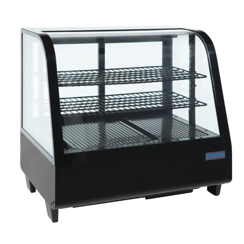 Vitrine réfrigérée de comptoir Polar série C noire 100L Vente Directe