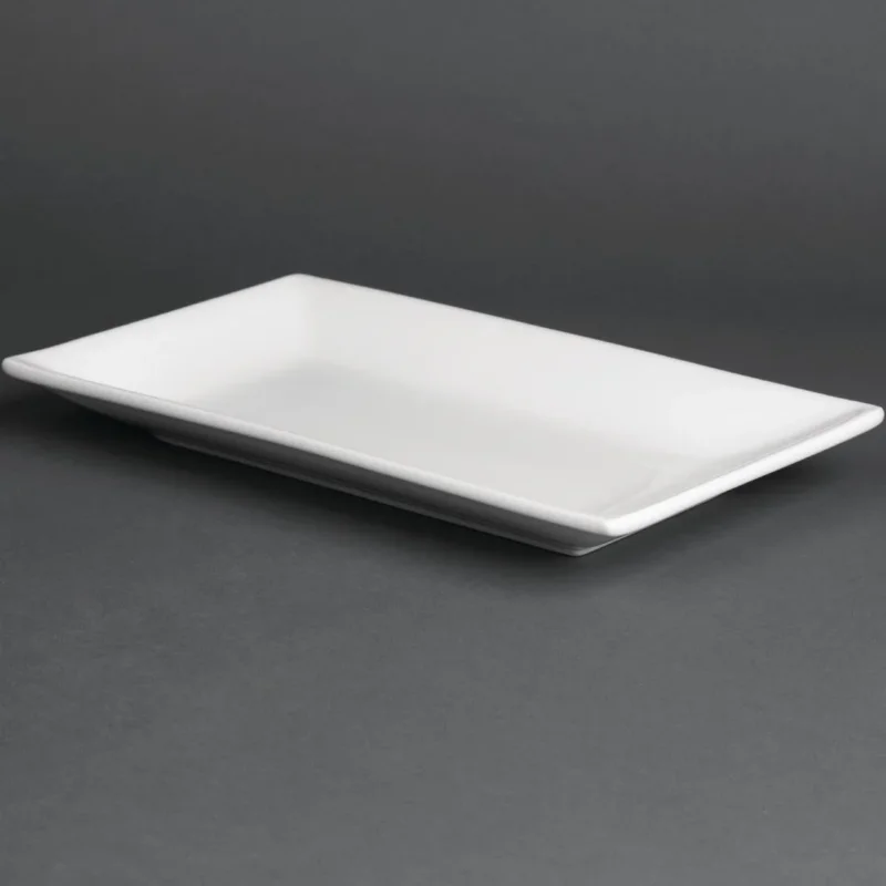 Plat rectangulaire de service 250 x 150mm Olympia (Lot de 4) Remise