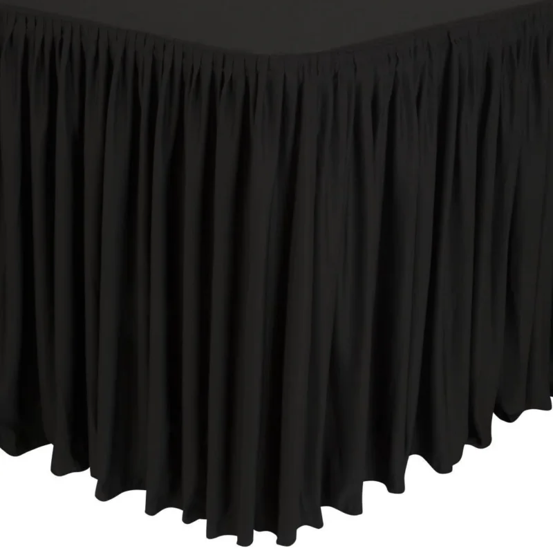 Nappe et juponnage noirs - modèle froncé Nouvel Arrivage