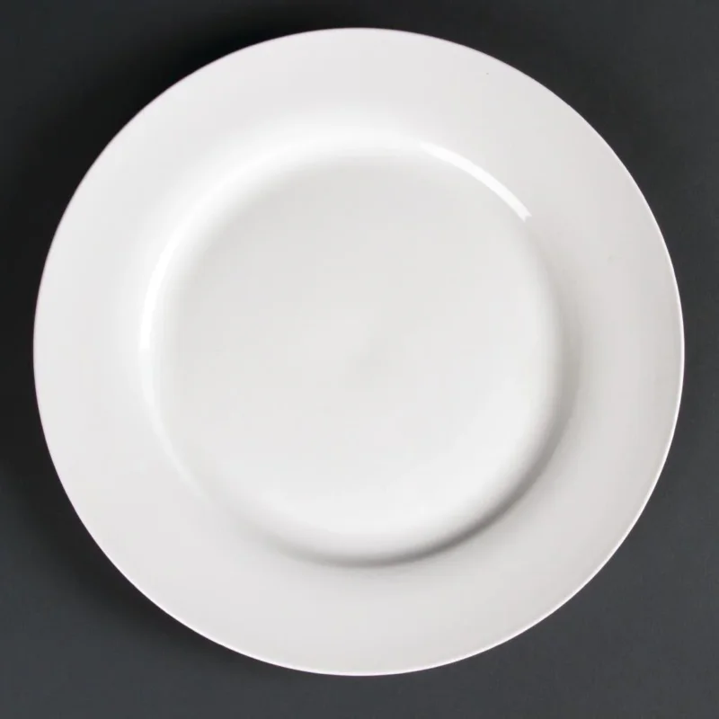 Achetez Aujourd’hui Assiettes rondes à bord large Olympia Lumina 270mm (Lot de 4)