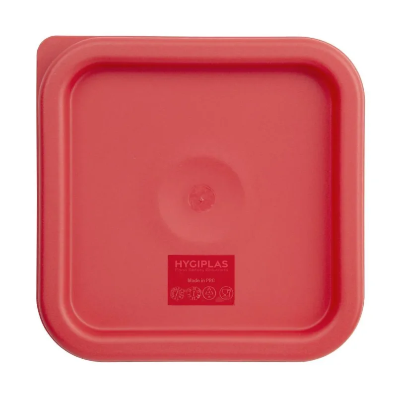 Offre Exclusive Couvercle carré rouge petit Hygiplas