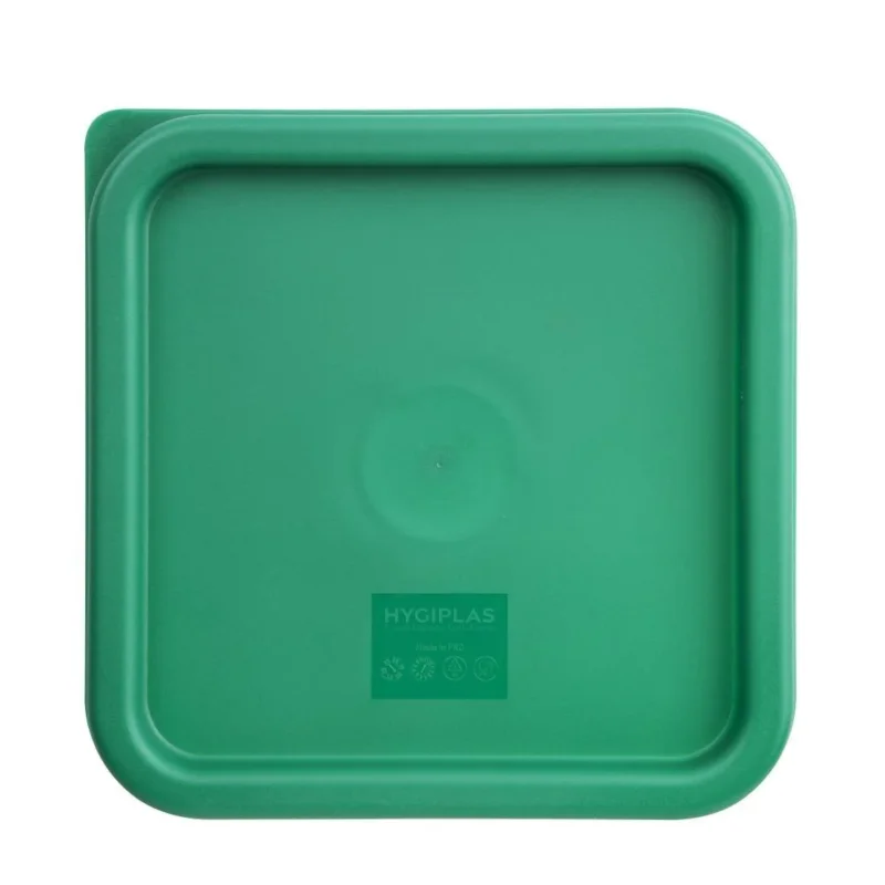 Couvercle carré vert moyen Hygiplas Nouvelle Collection
