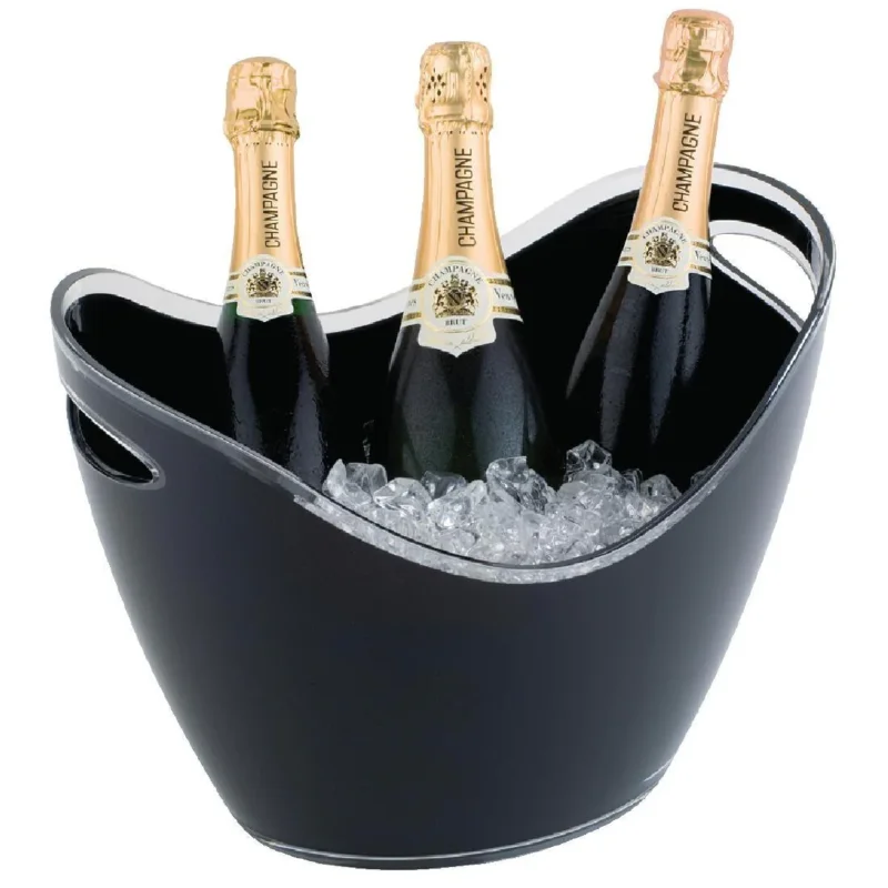 Seau à vin ou champagne APS noir 3 bouteilles Prix Choc