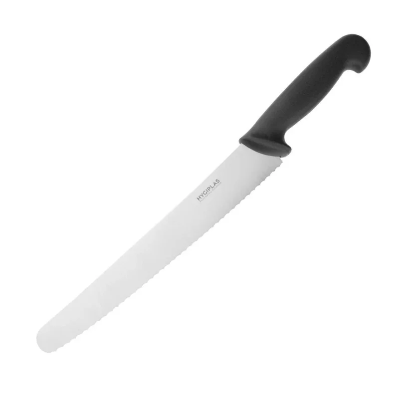 Meilleure Vente Couteau à pâtisserie denté Hygiplas noir 250mm