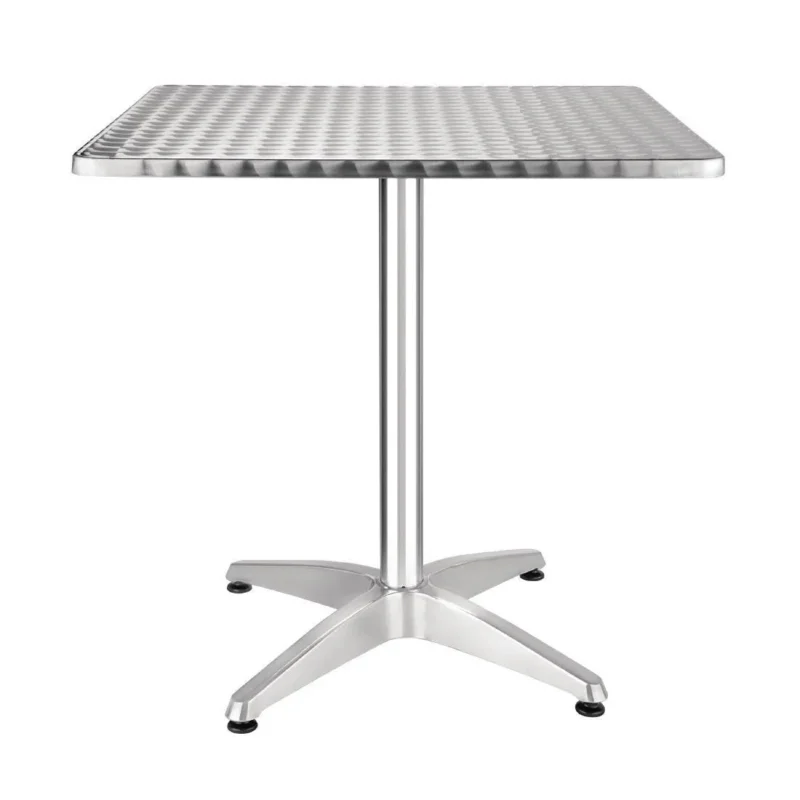 Table bistro carrée Bolero acier inoxydable 700mm Pas Cher