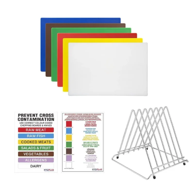 Nouvelle Collection Ensemble de planches à découper haute densité Hygiplas standards