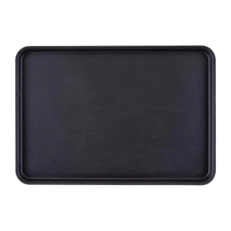 Plateau de service rectangulaire fibre de verre antidérapant Camtread Cambro noir 450x650mm (Lot de 6) Certifié