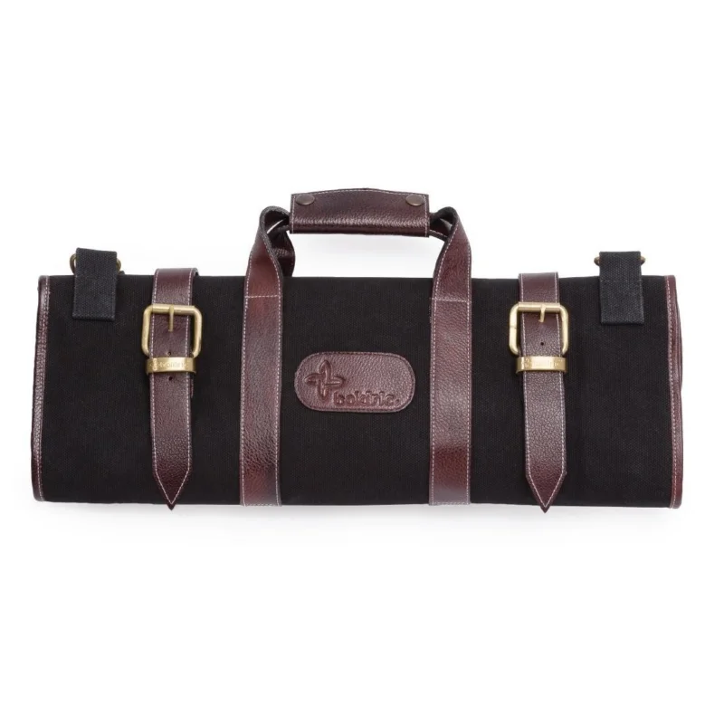 Trousse à couteaux en toile Boldric noire 17 emplacements Usine Directe