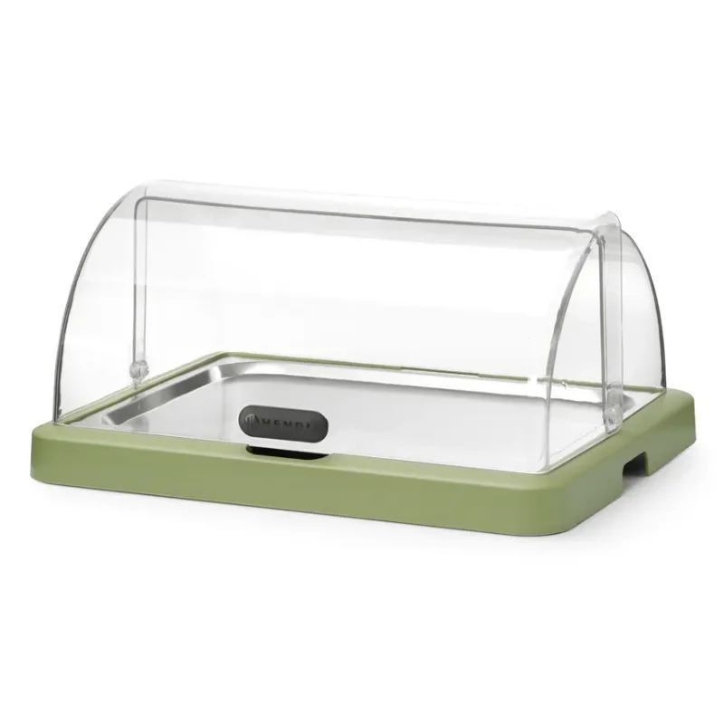 Commande En Gros Vitrine Buffet à Couvercle Coulissant UNIQ - Vert