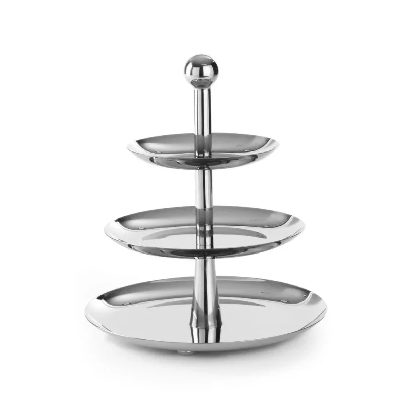 Présentoir à 3 Plateaux Etagères en Inox Livraison Gratuite