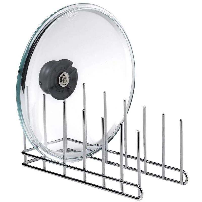Haute Qualité Egouttoir Range-Couvercles en Acier Chromé