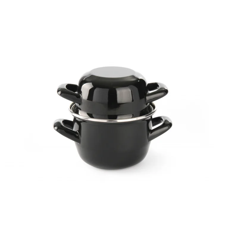 Cocotte à Moules Émaillée avec Couvercle - 0,8 L Solde