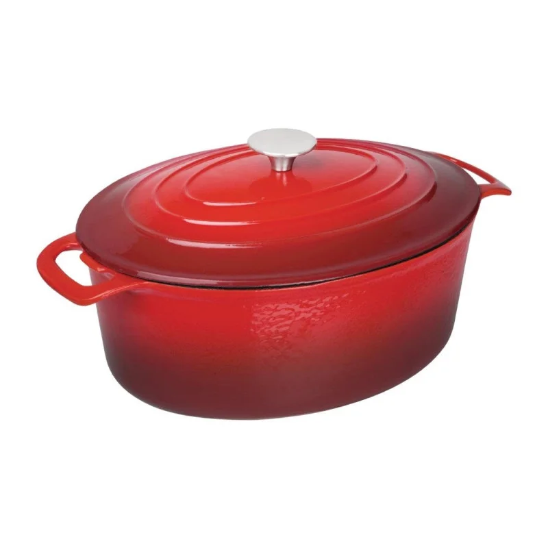 Quantité Limitée Grande Cocotte Ovale Rouge - 6L