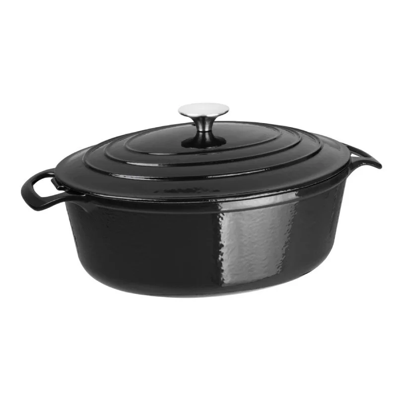 Cocotte Ovale Noire - 5L Nouvelle Collection