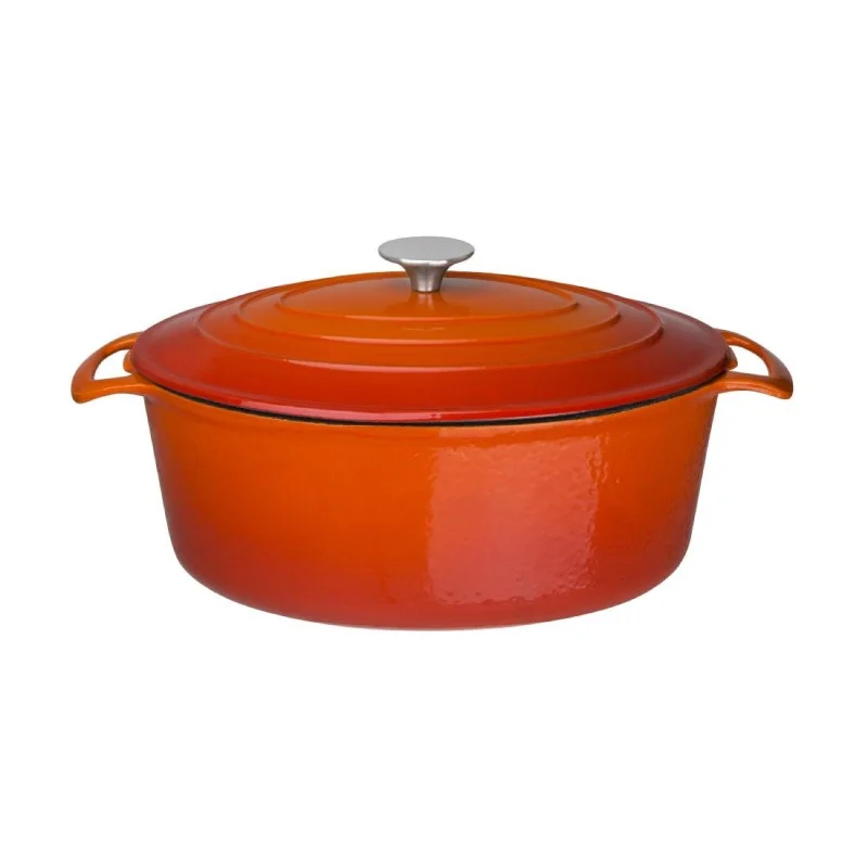 Produit De Marque Grande Cocotte Ovale Orange - 6L