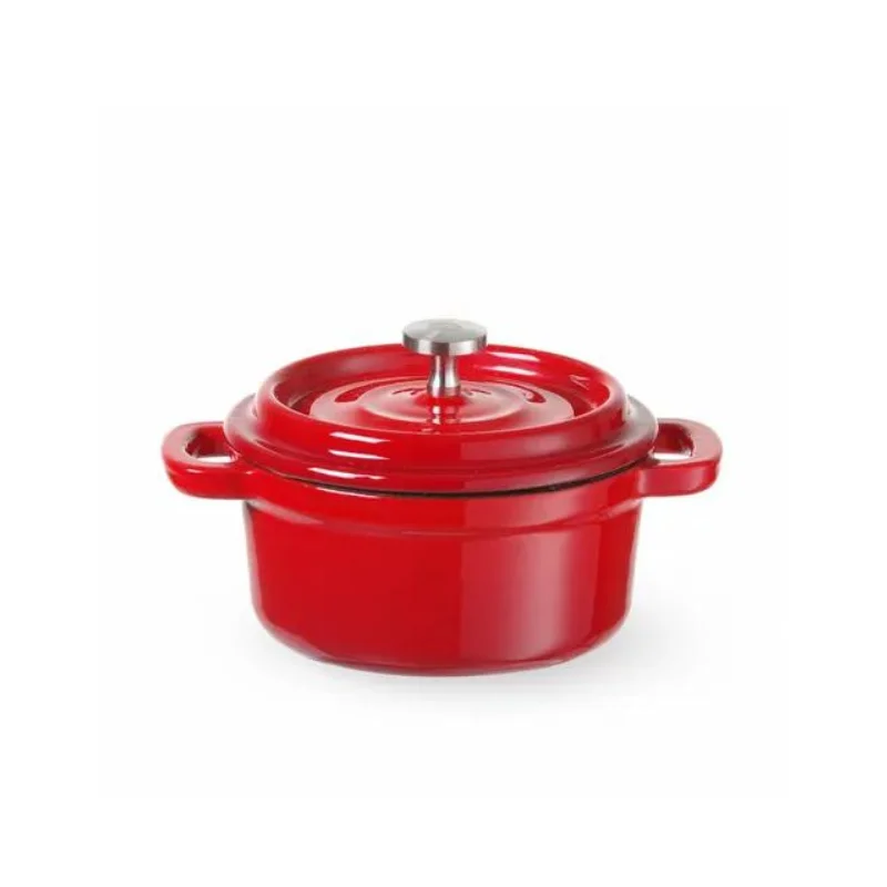 Commander Maintenant Cocotte en Fonte Émaillée Rouge - 0.27 L